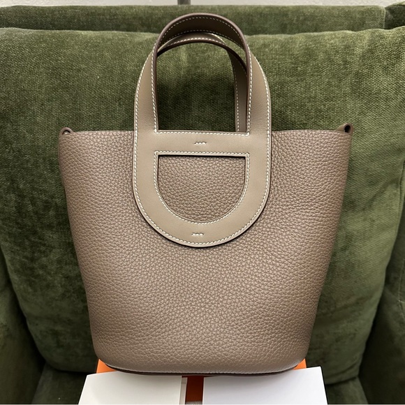 HERMÈS | Authentic NEW w BOX 2023 In-the-Loop 18 Swift Clemence Taurillon EToupe - Picture 2 of 16